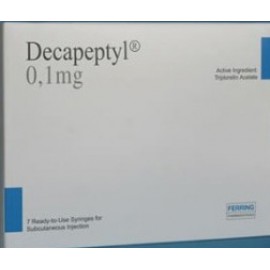 Изображение препарта из Германии: Декапептил Decapeptyl IVF 0.1mg/1ml 7шт.